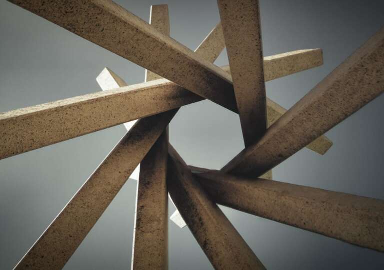 abstract radiating beams pattern