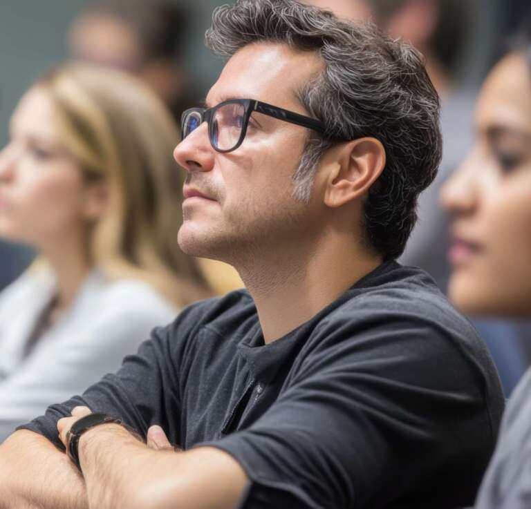 attentive listener audience seminar