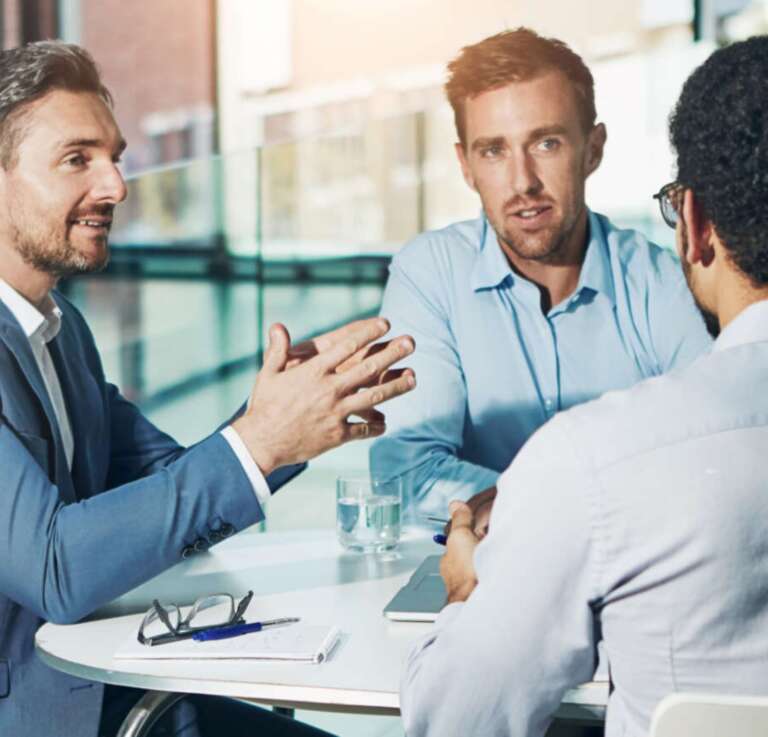 business meeting discussion table